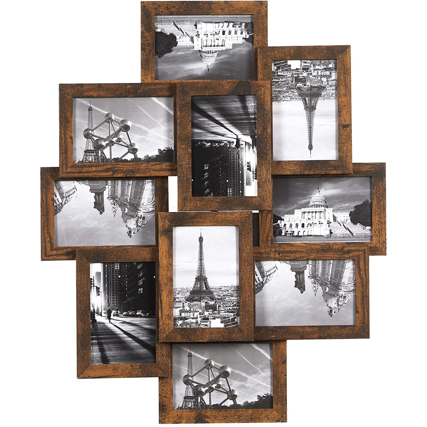 Nancy's Buckley Brook Collage Fotolijst - Wandlijst - Fotolijsten - voor 10 Foto's - Bruin - Elk 10 x 15 cm