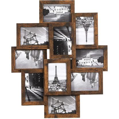 Nancy's Buckley Brook Collage Fotolijst - Wandlijst - Fotolijsten - voor 10 Foto's - Bruin - Elk 10 x 15 cm