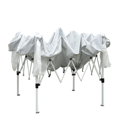 Nancy's Daphne Party Tent - Folding Pavilion - Garden Pavilion - Garden Tent - Popup - White - Steel - Water-repellent - ± 300 x 300 cm