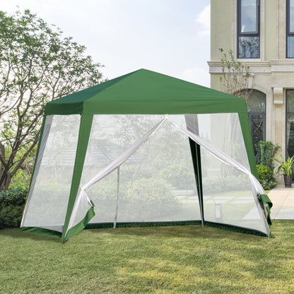 Nancy's Mount Vernon Tuinpaviljoen - Partytent - Met Klamboe - Polyester - Groen - 300 x 300 cm