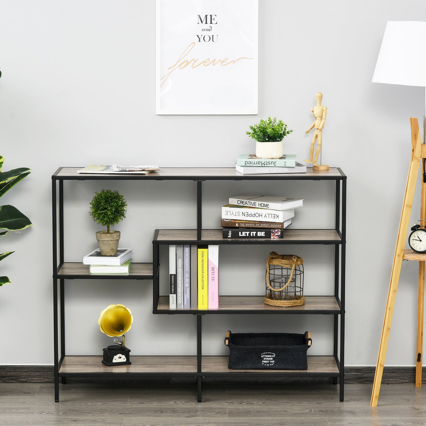 Nancy's Woodland Boekenkast - Boekenwand - Spaanplaat - Kantoorplank - Archiefplank -Licht Eiken