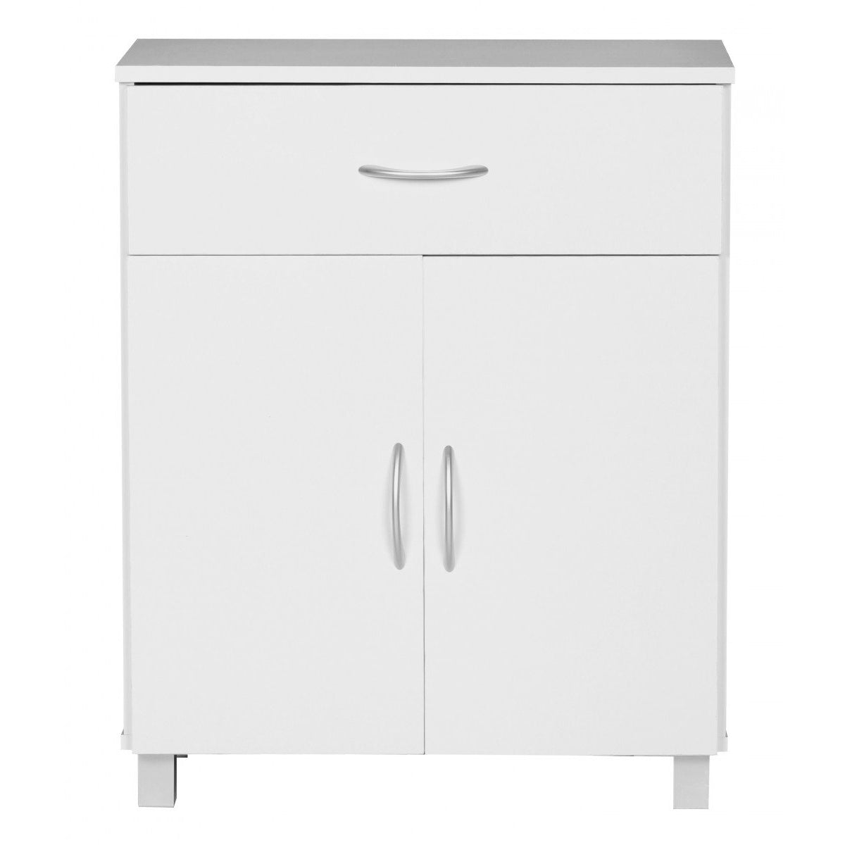 Nancy's Nashua Sideboard - Hallway Cabinet - Drawer - French Doors - Beech - White - Side Cabinet