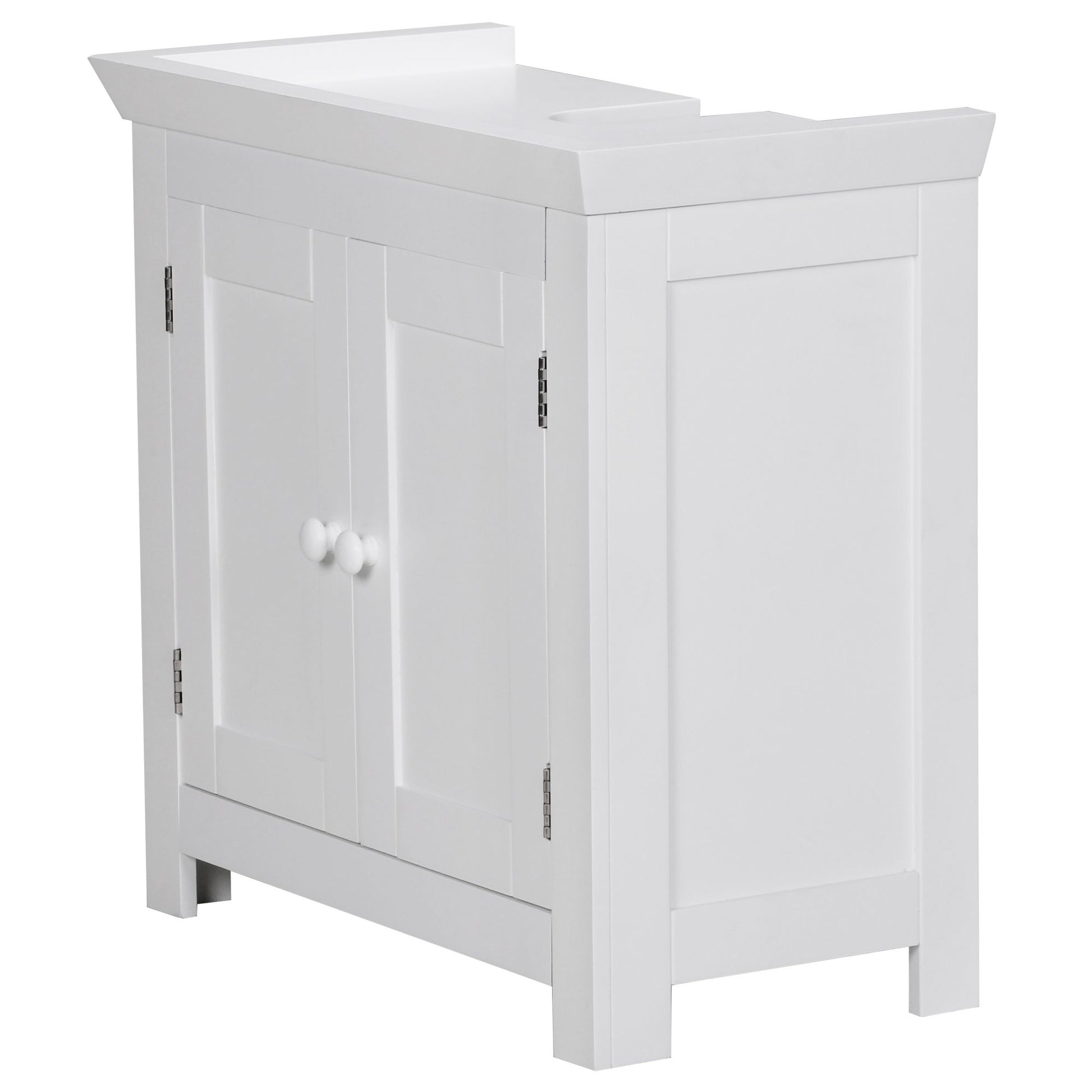 Nancy's Wilson Wastafelkast - Badkamerkast - Badkamermeubel - Wastafelmeubel - Wit - ± 55 x 30 x 55 cm
