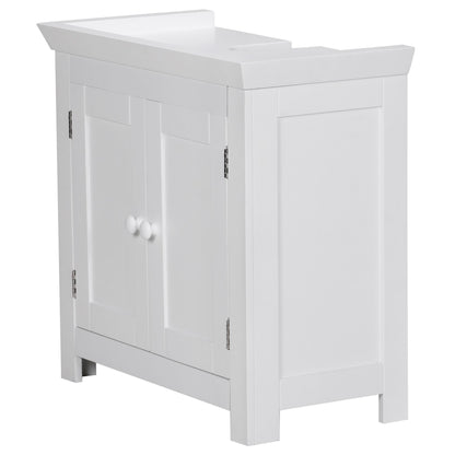 Nancy's Wilson Wastafelkast - Badkamerkast - Badkamermeubel - Wastafelmeubel - Wit - ± 55 x 30 x 55 cm