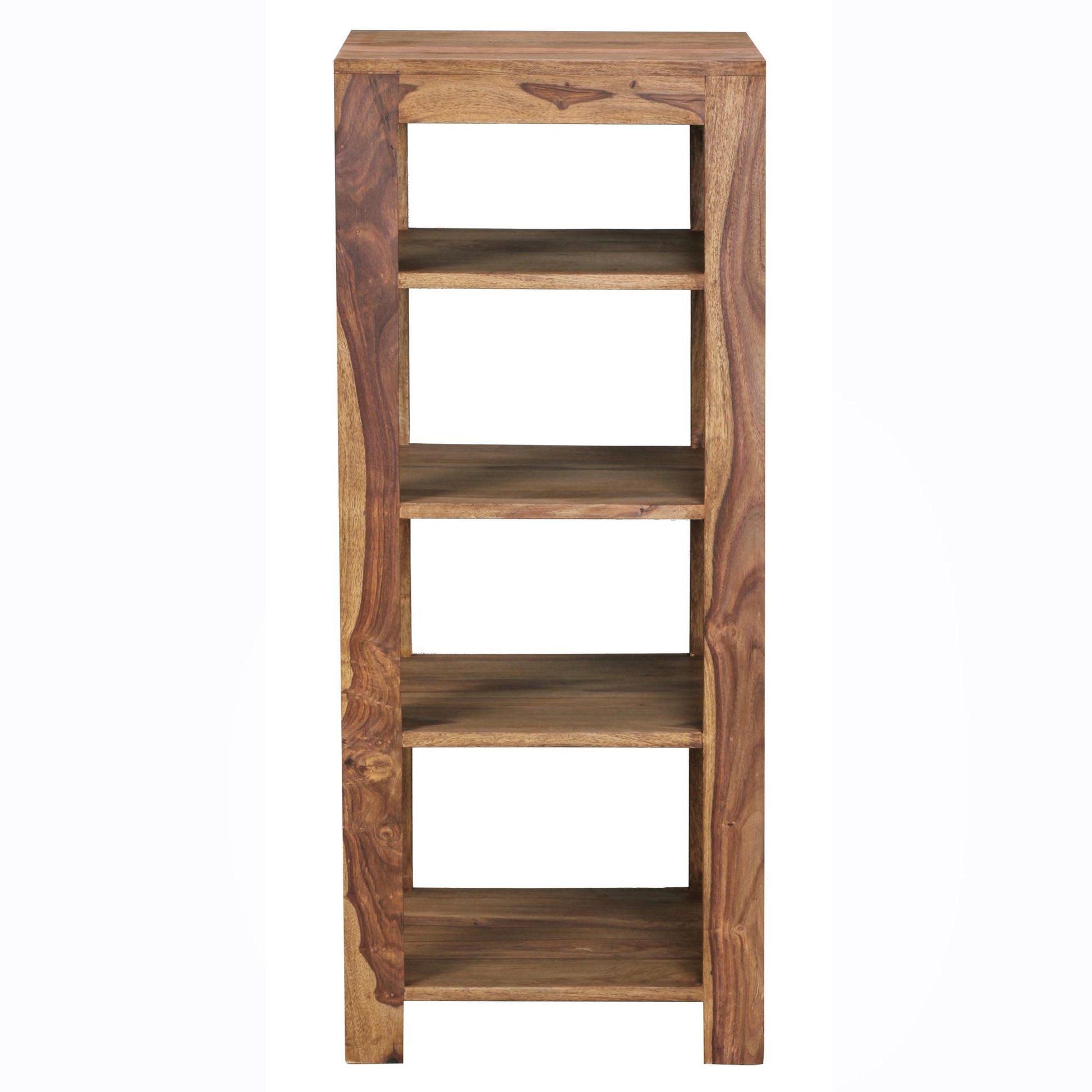 Nancy's Oakes Boekenkast - Opbergkast - 5 Niveaus - Massief Hout - Sheesham - 44 x 44 x 105 cm - Bruin