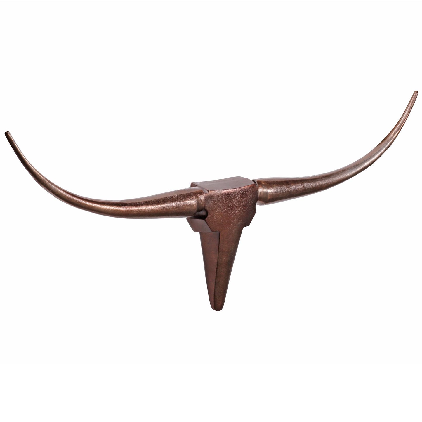 Nancy's Bull Antlers M Decoration - Wall Decoration - Wall Decoration - Wall Antlers - Aluminum - Bronze