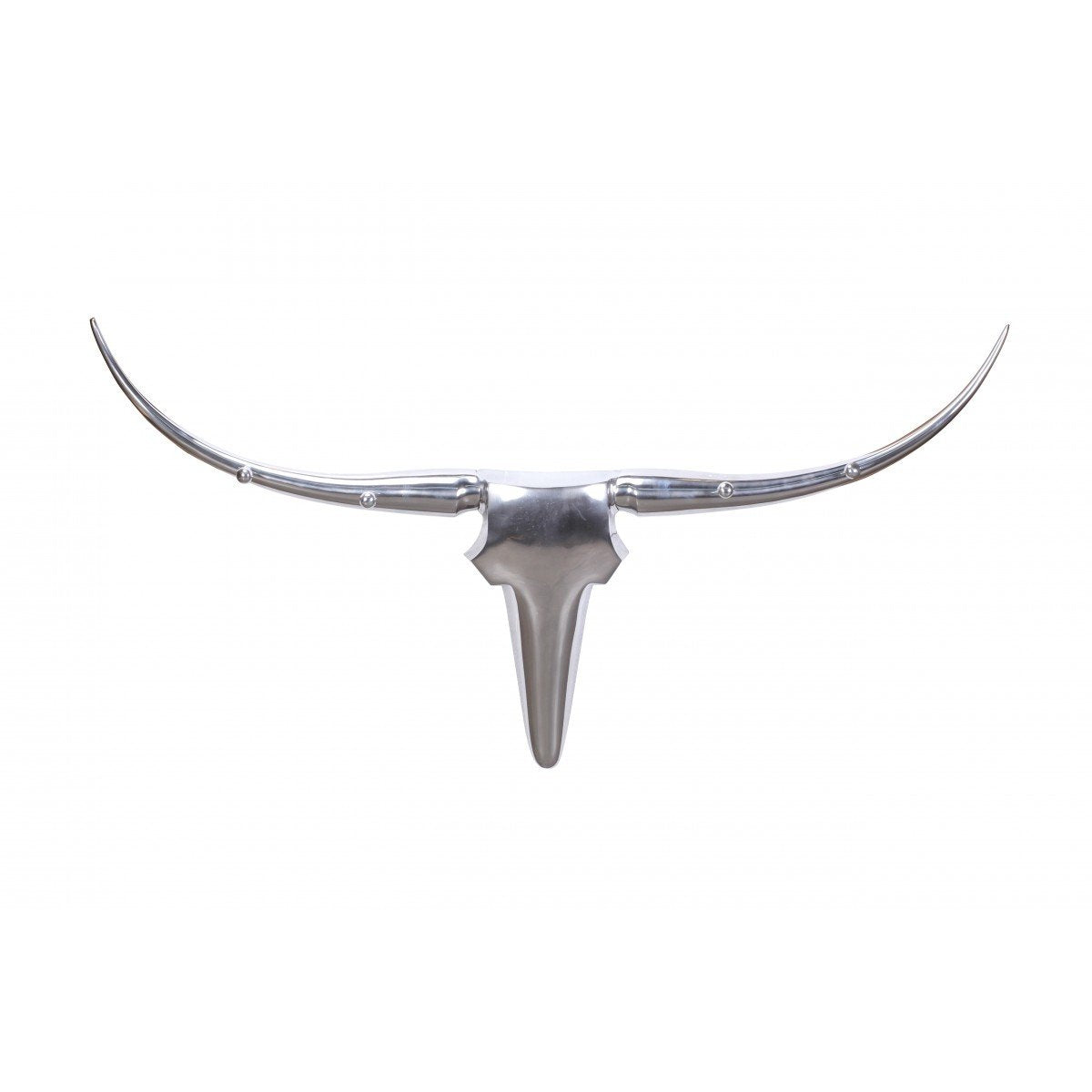 Nancy's Bull Antlers S Decoration - Wall Decoration - Wall Decoration - Wall Antlers - Aluminum - Silver
