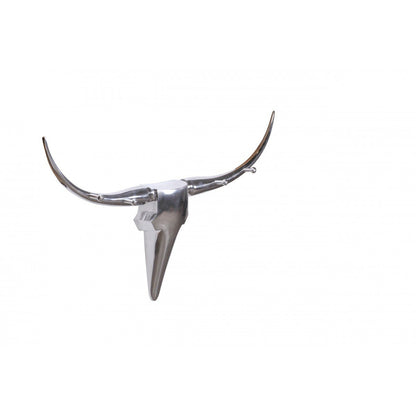 Nancy's Bull Antlers S Décoration - Décoration murale - Décoration murale - Bois muraux - Aluminium - Argent