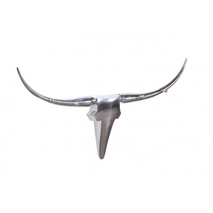 Nancy's Bull Antlers S Décoration - Décoration murale - Décoration murale - Bois muraux - Aluminium - Argent