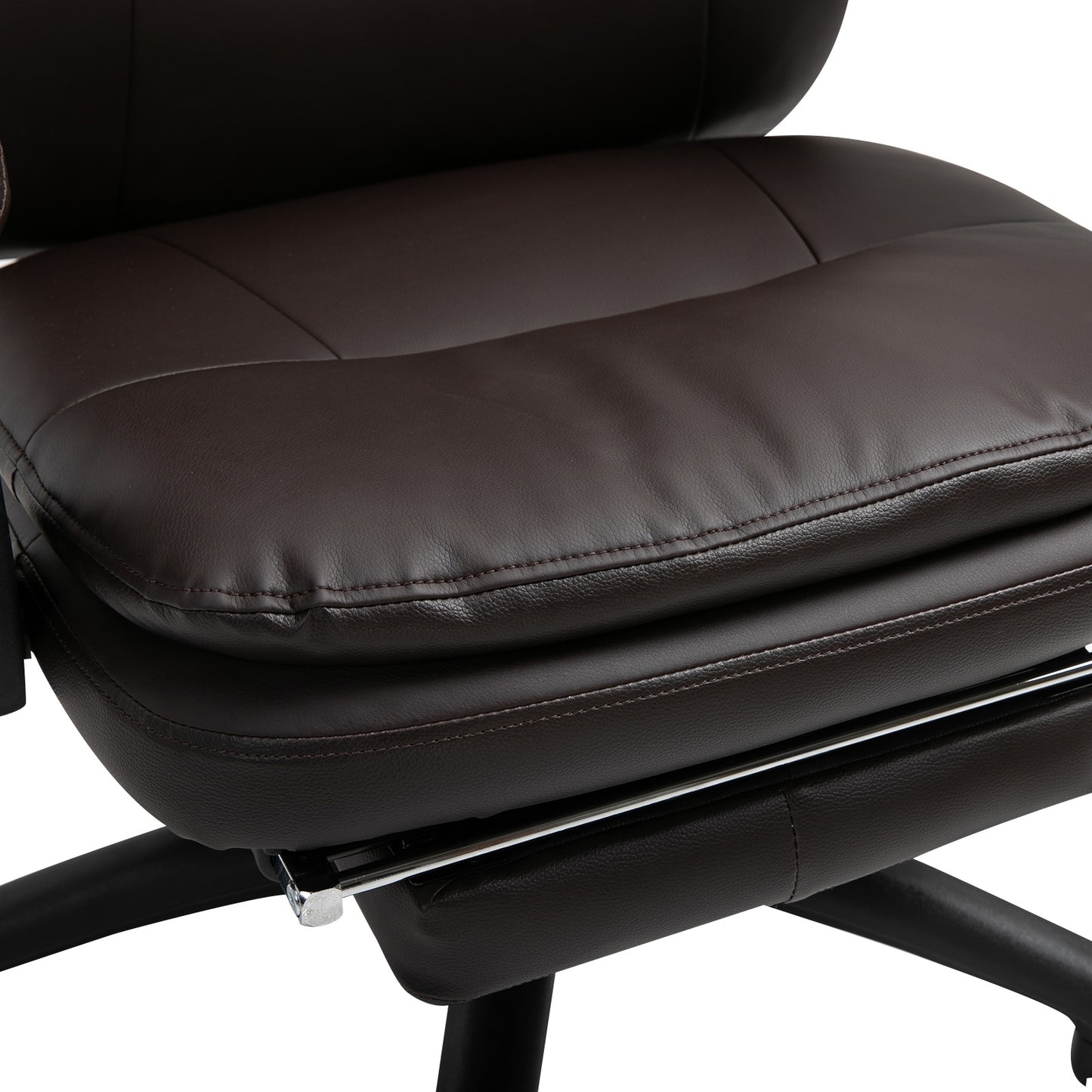Chaise de bureau Nancy's Anaconda - Chaise de jeu - Chaise de direction - Rembourrée - Marron - Ergonomique - Réglable