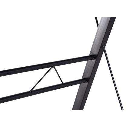 Nancy's Faribault Bureau - Hoekbureau - In Hoogte Verstelbaar - L-Vorm - 130 x 130 x 73 cm - Zwart - MDF - Staal