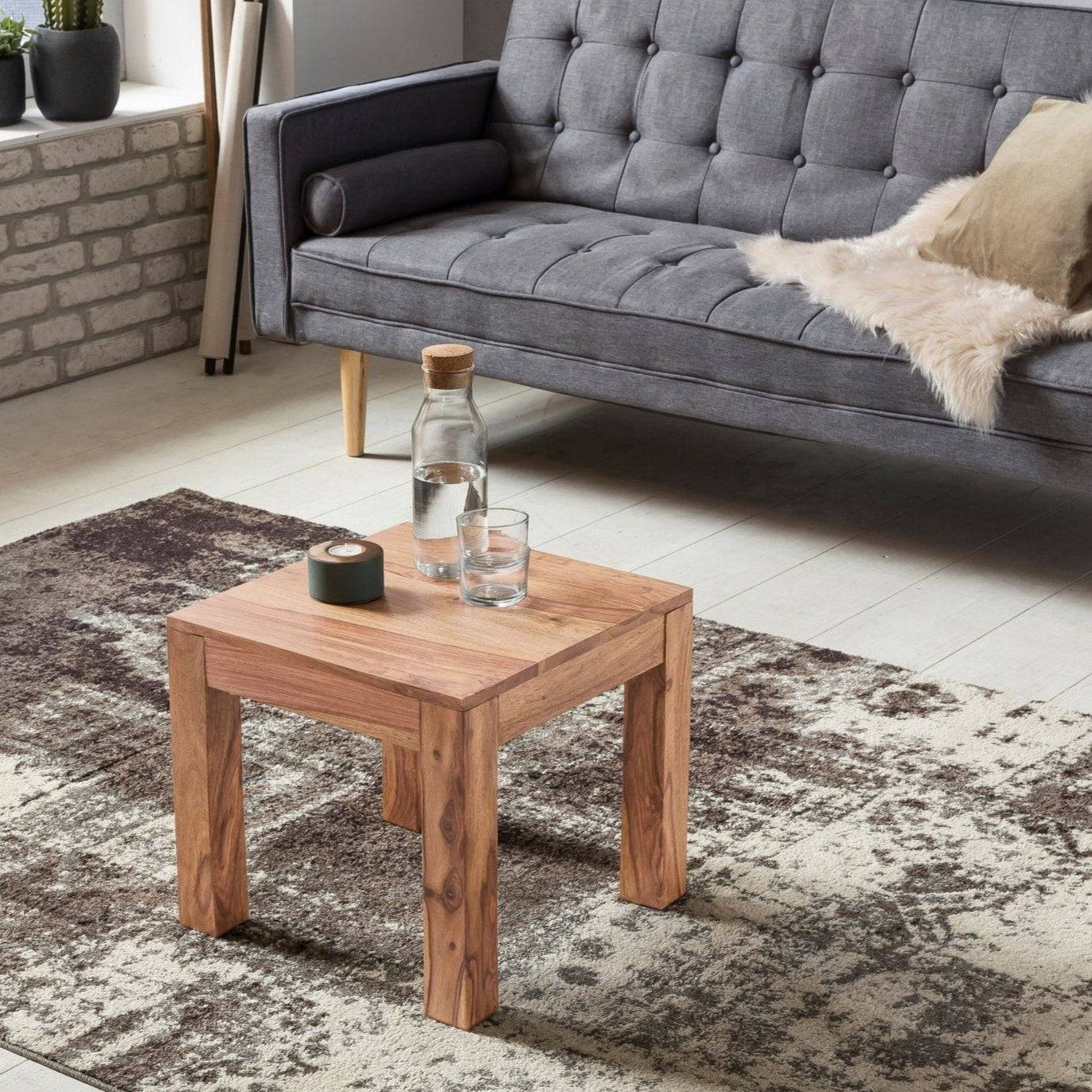 Nancy's Hershey Salontafel - Bijzettafel - Koffietafel - Acaciahout - 45 x 45 x 40 cm