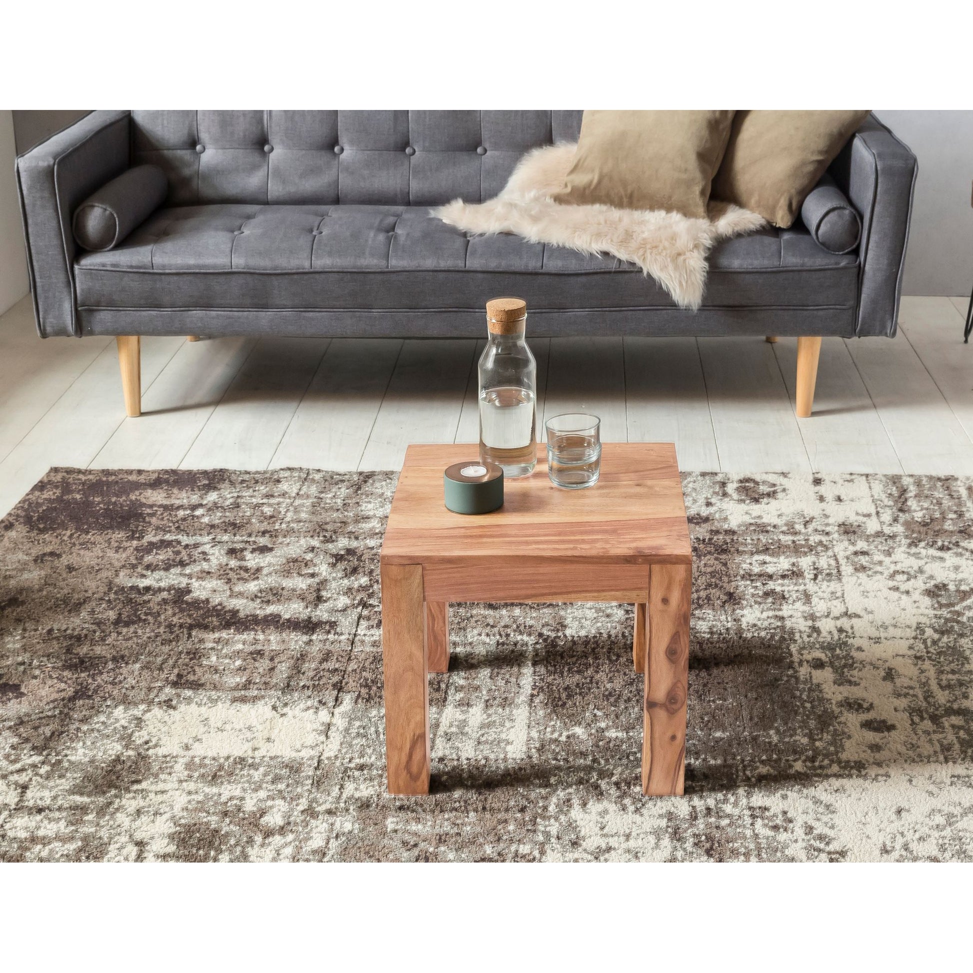 Nancy's Hershey Salontafel - Bijzettafel - Koffietafel - Acaciahout - 45 x 45 x 40 cm