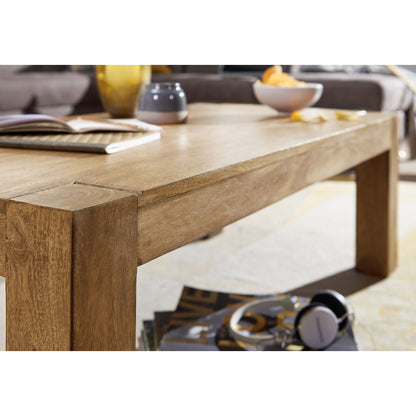 Nancy's Parma Salontafel - Koffietafel - Massief Hout - Acacia - 110 x 60 cm - Rechthoekig - Natuurlijk