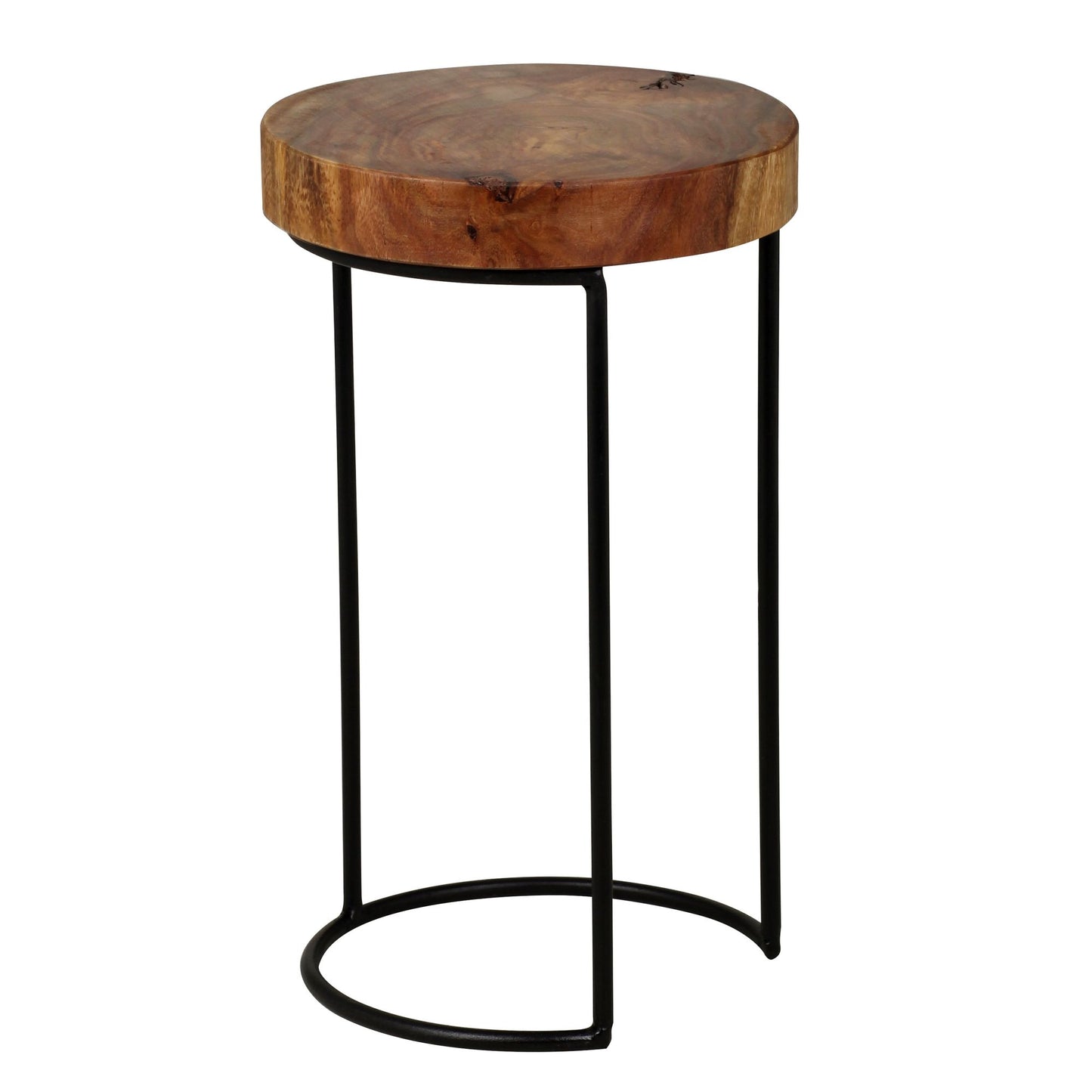 Table d'appoint Bemidji de Nancy - Table d'appoint en bois massif - Table d'appoint - Table basse - 28 cm - Sheesham