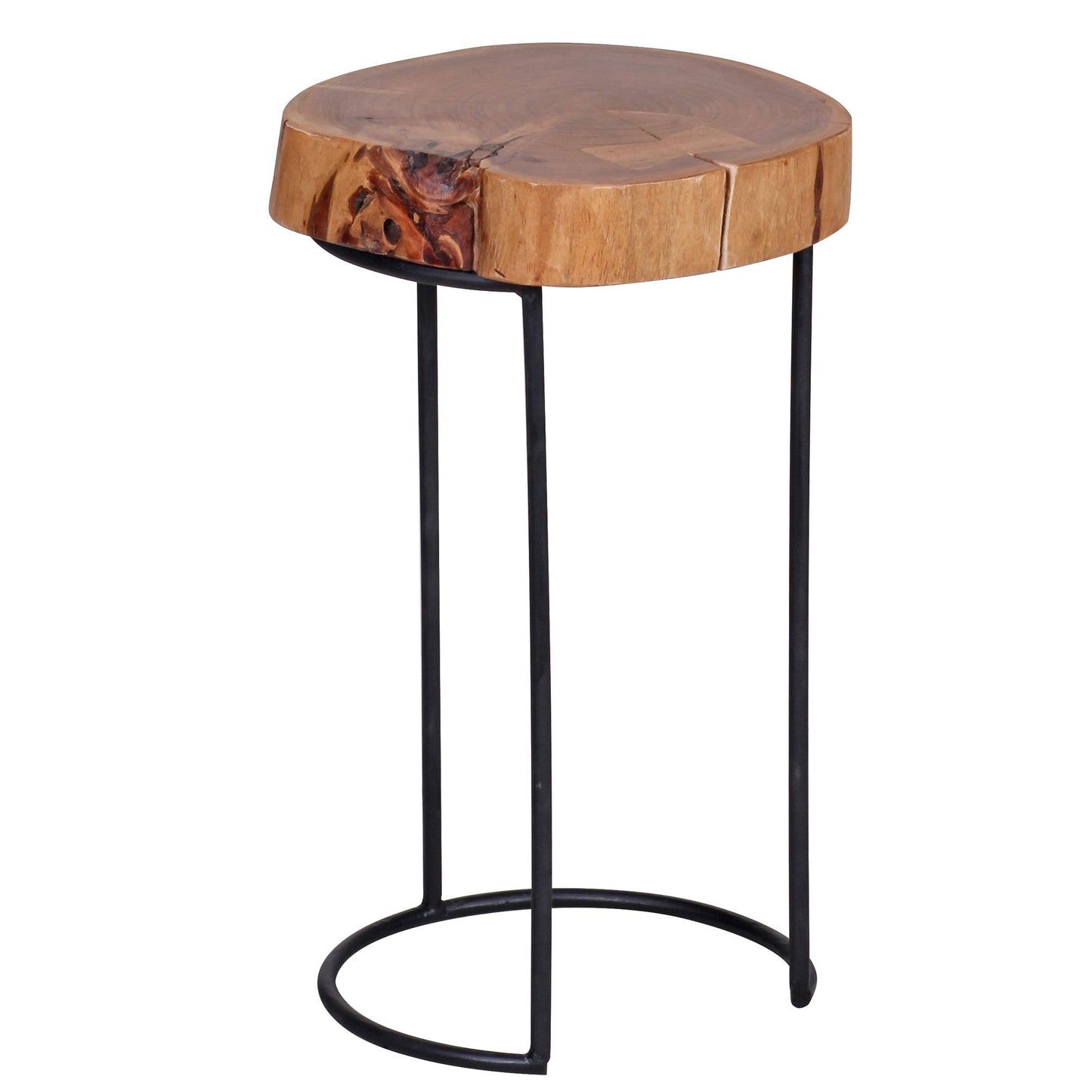 Nancy's Mankato Bijzettafel - Massief Acacia Hout - Massief Houten Bijzettafel - Bijzettafeltje - Salontafel