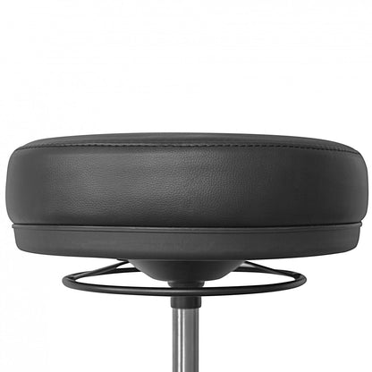 Nancy's Salina Adjustable Stool - Work Stool - Swivel Stool - Height Adjustable - Synthetic Leather - Black