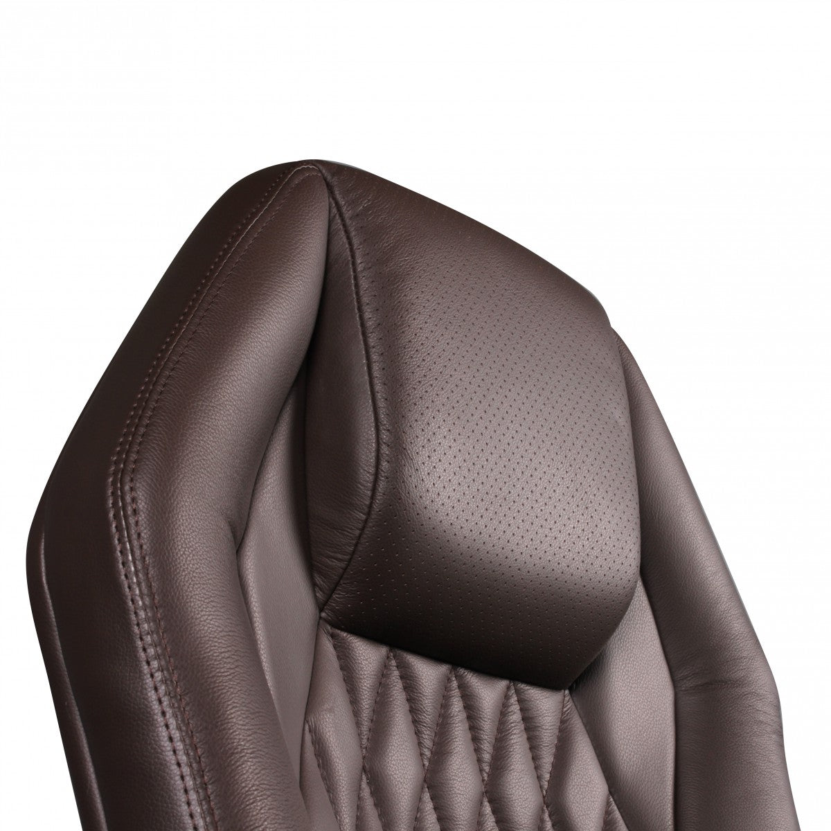 Chaise de bureau en cuir de luxe Nancy's Manhattanville - Fauteuil de direction - Cuir véritable - Ergonomique - Chaise de jeu - Chaises de bureau - Marron clair/Marron foncé/Noir