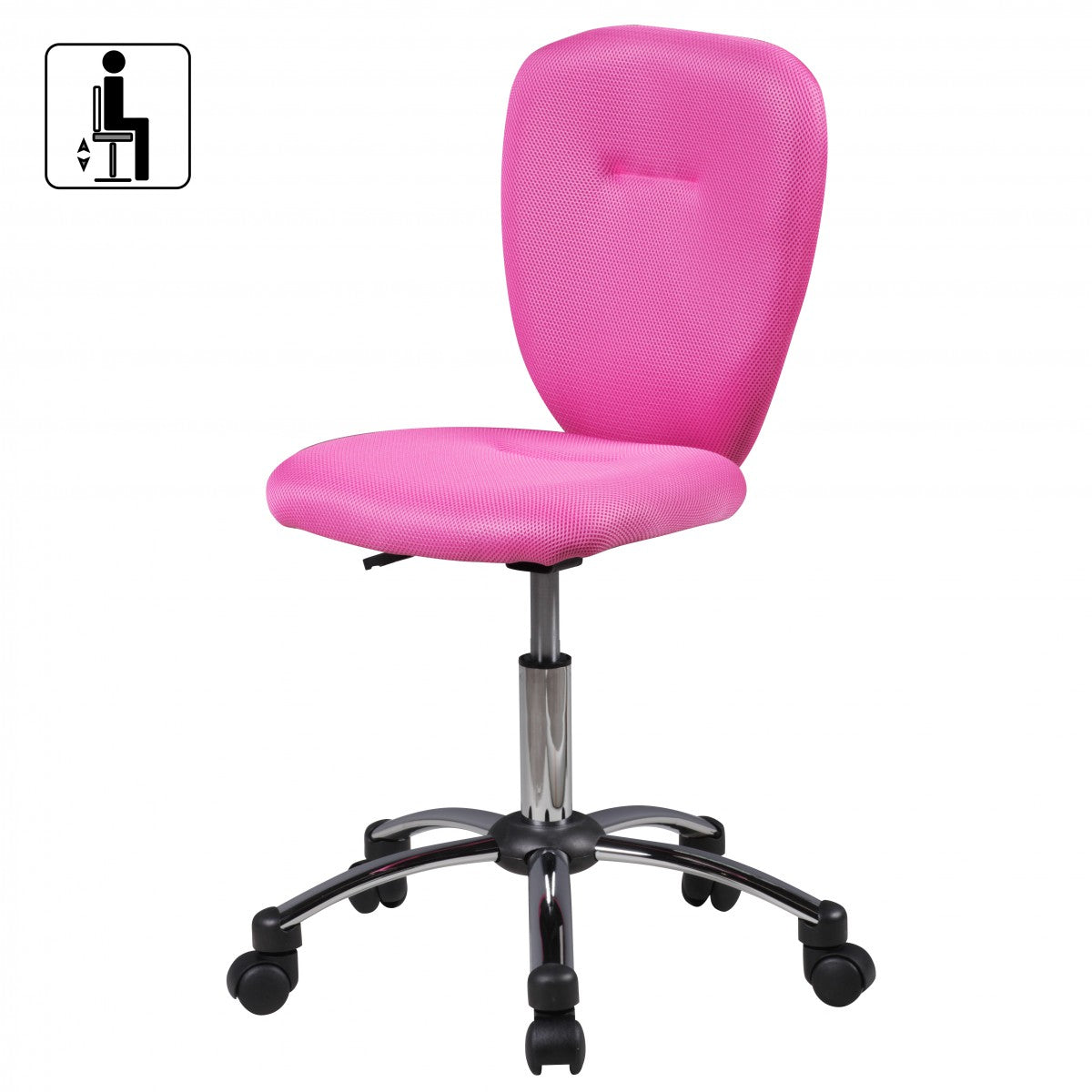 Nancy's Topeka Office Chair for Children - Swivel chair - Office chair - High chair - Adjustable - Black/Green/Blue/Pink