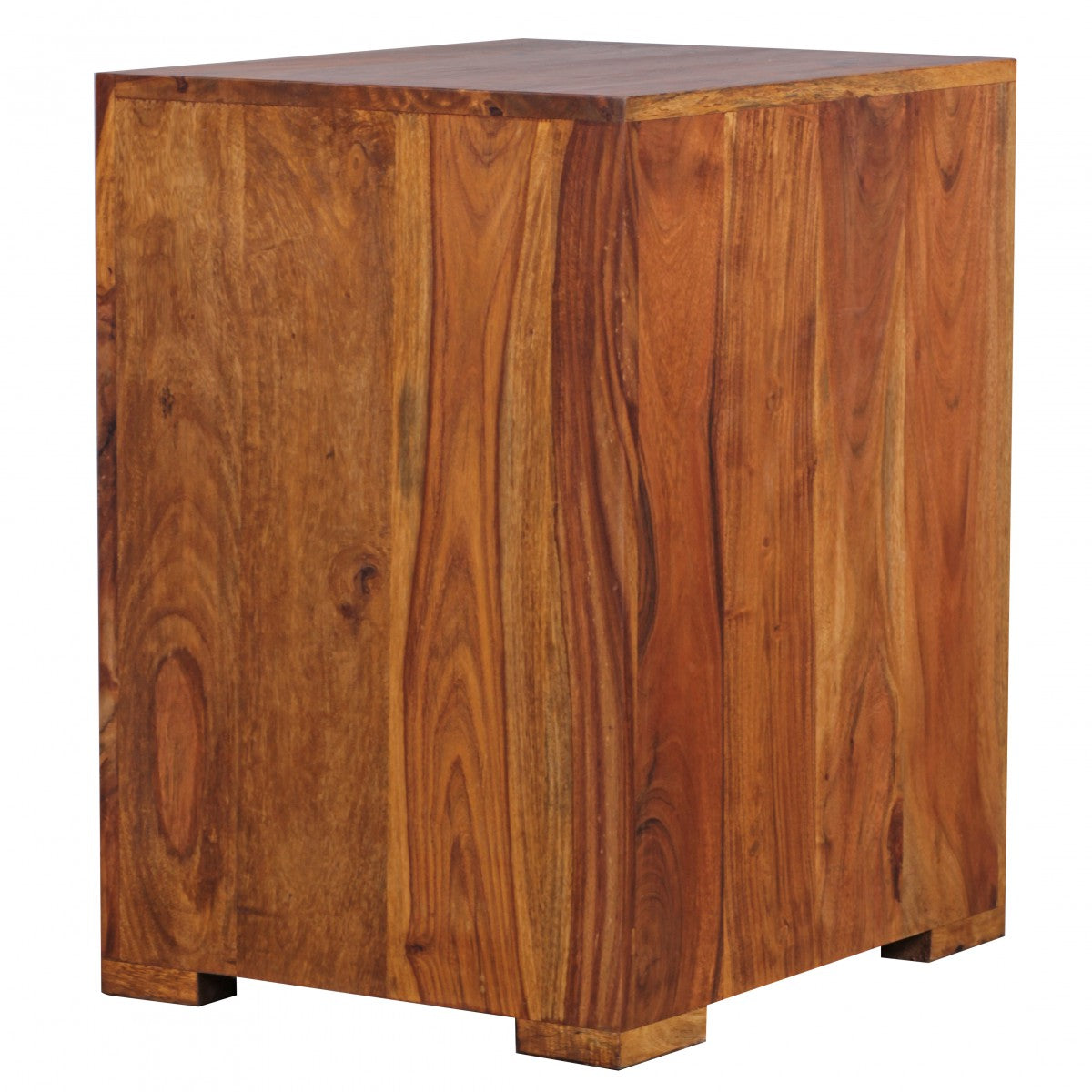 Nancy's Roseburg Bedside Table - Solid Wood Bedside Table - Sheesham - Drawer - Door - Bedside Tables