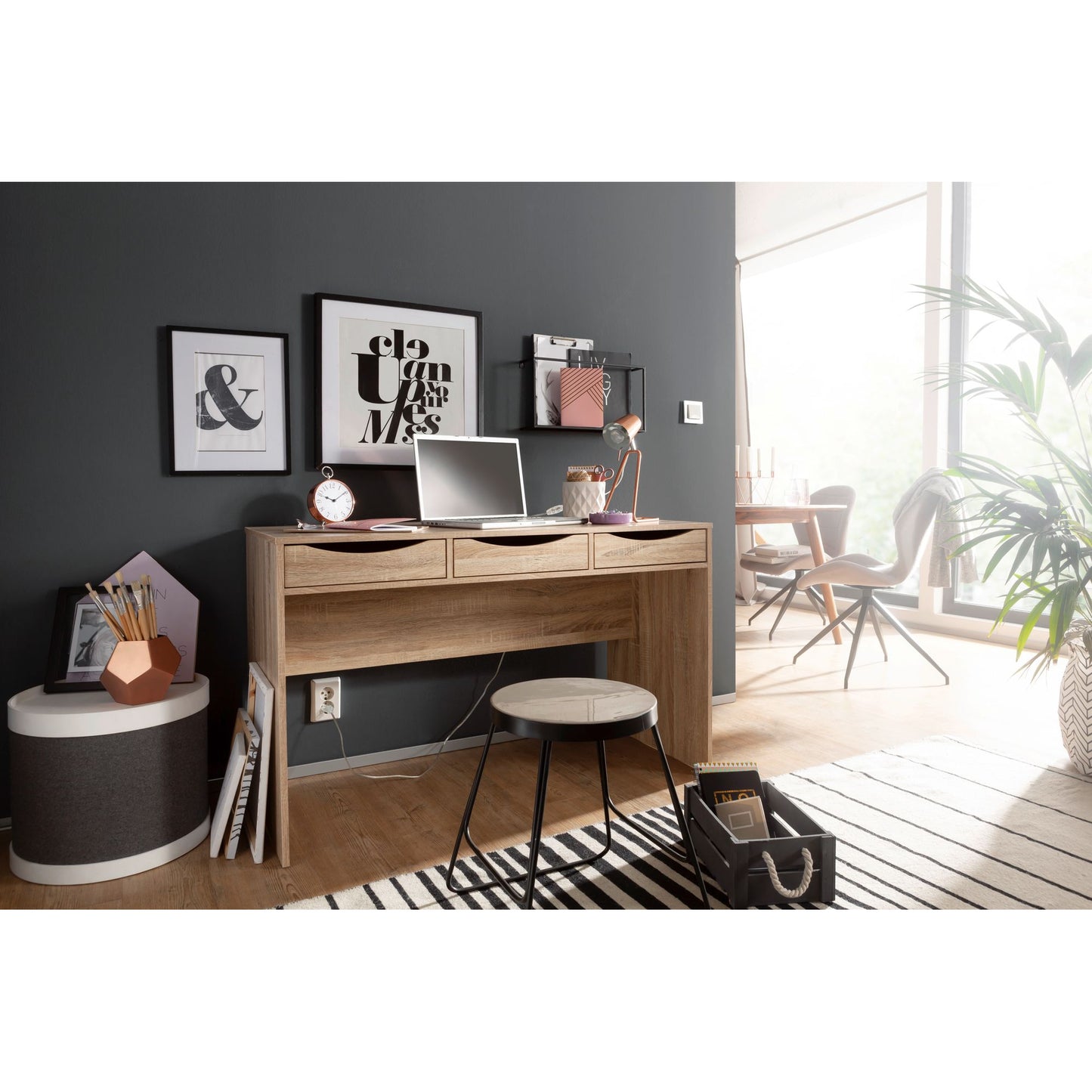 Nancy's Altoona Bureau - Kantoortafel - Computertafel - Laptoptafel - Sonoma - 120 x 55 x 75 cm