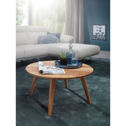 Nancy's Fulshear Coffee Table - Coffee Table - Solid Wood - Acacia Wood - Round Table - 75 x 75 x 40 cm