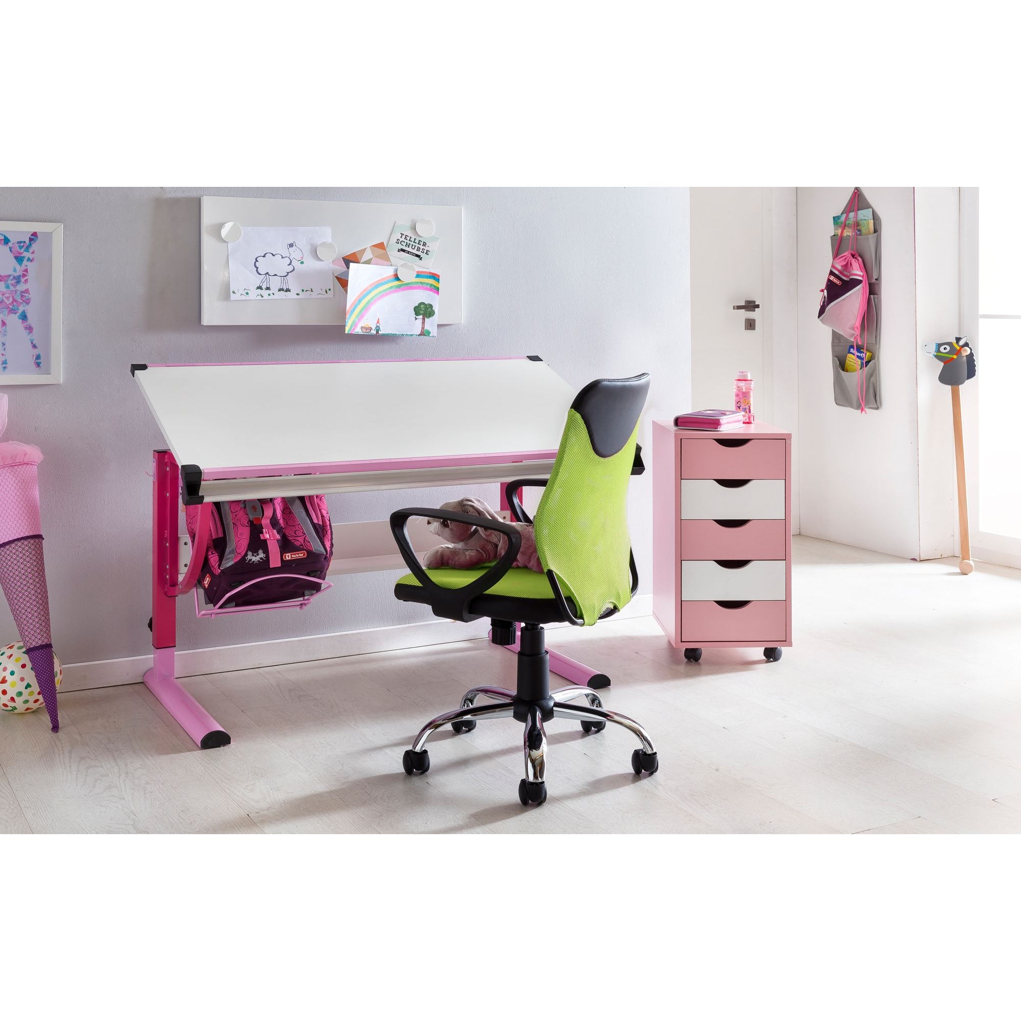 Nancy's Sulphur Bureaustoel voor Kinderen - Draaistoel - Kinder Bureaustoel - Lime