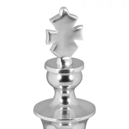 Nancy's Decoratie Schaakstuk - Zilver - Aluminium - Ø 22 x 70 cm