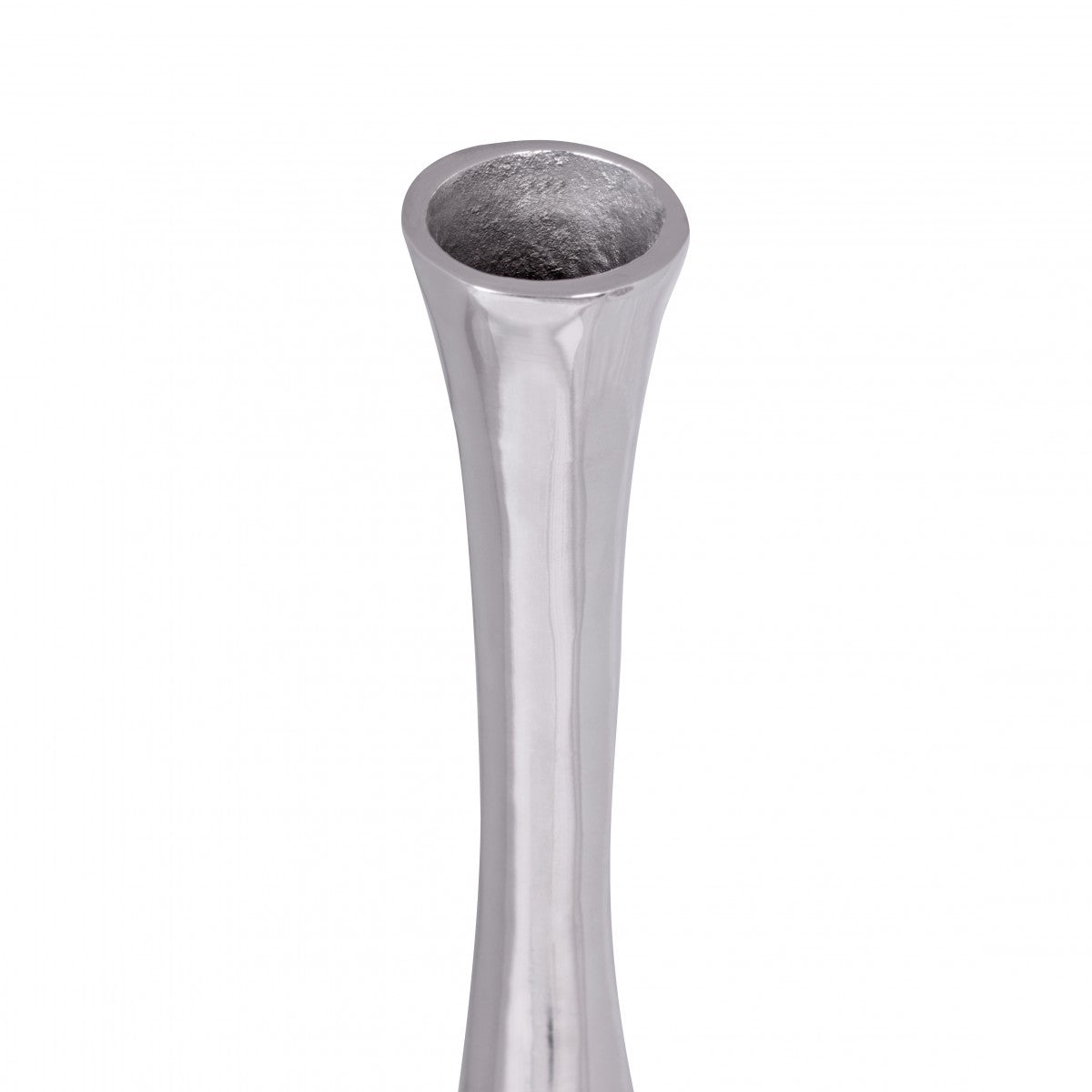 Vase à fleurs en aluminium de Nancy - Décoration - Vase moderne - Design - Argent