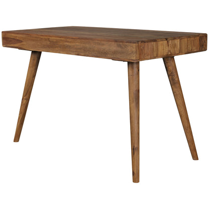 Nancy's Brevard Bureau - Kantoortafel - Laptoptafel - Massief Sheesham Hout - Bruin / Zwart - ± 120 x 60 x 75 cm