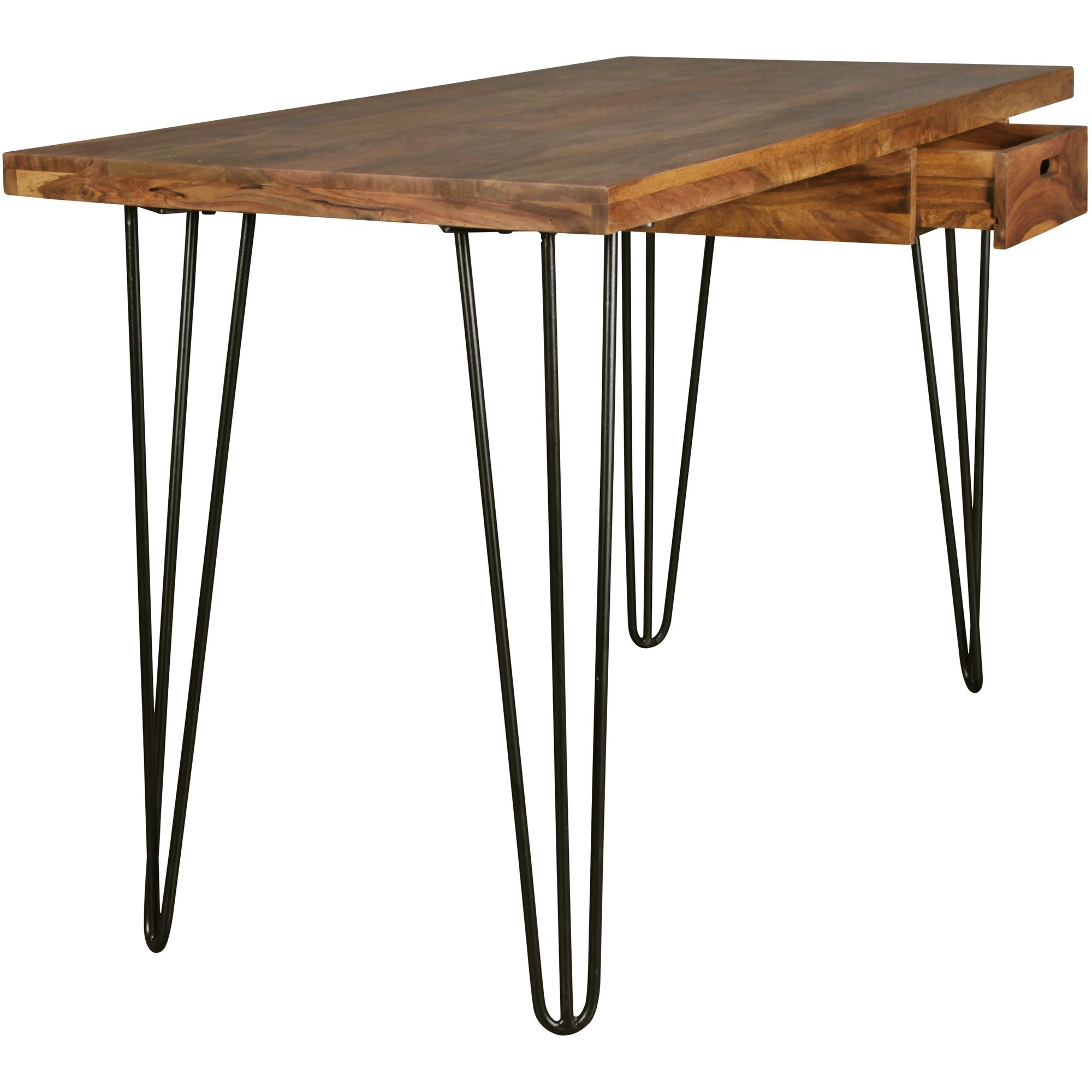 Nancy's Yakima Desk - Work Table - Solid Wood Desk - Office Table - Sheesham - Brown