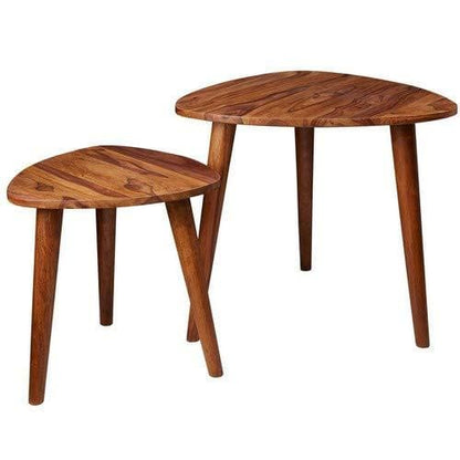 Nancy's Bijzettafel - Houten Salontafel - Sheesham- 60 x 56 x 60 cm