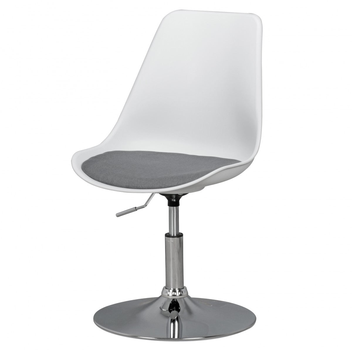 Nancy's Forks Armchair - Swivel armchair - Waiting room chair - Dining room chair - Visitor chair - Swivel chair - Fabric - White