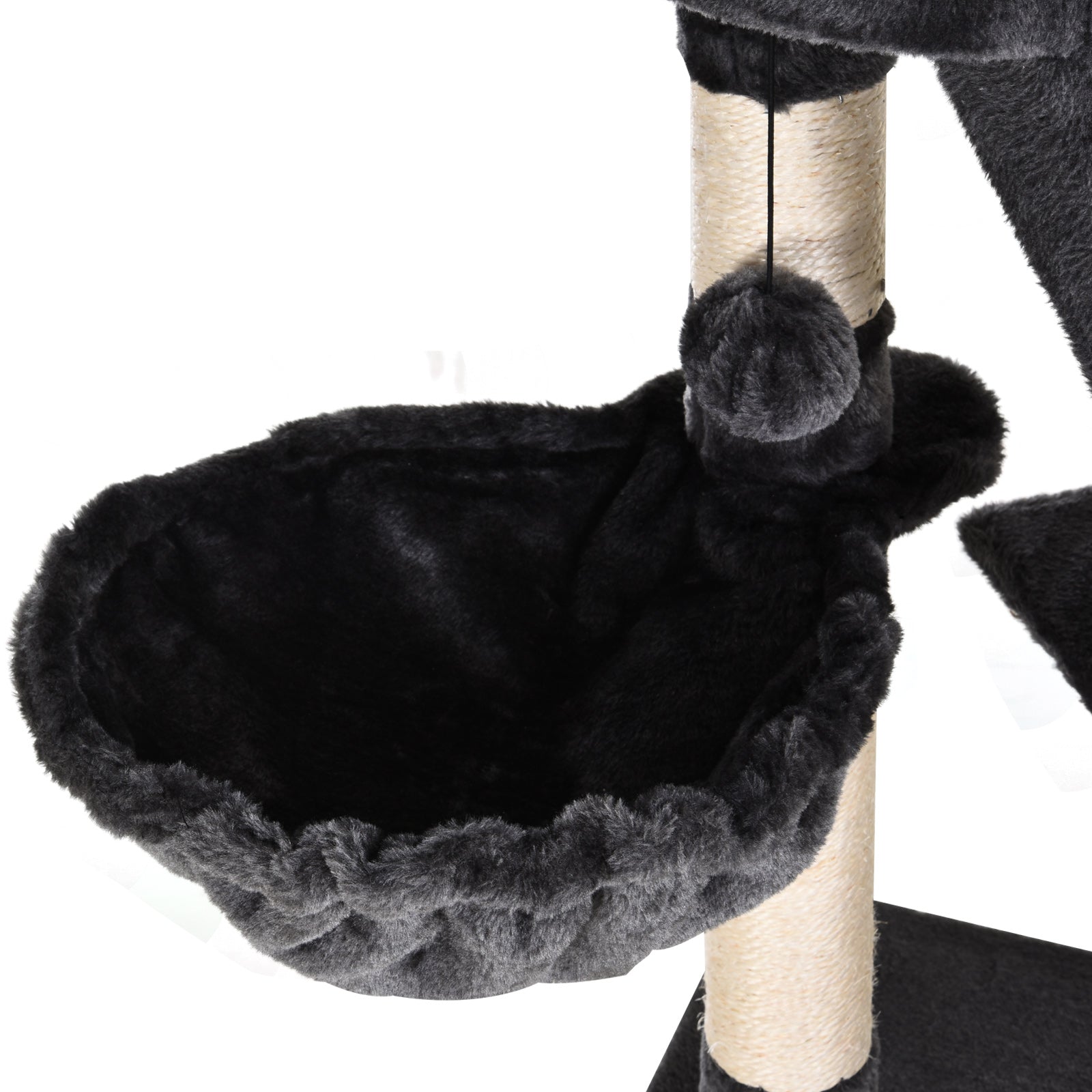 Nancy's Santa Ana Krabpaal - Kattenbed - XL - Speelboom - Klimboom - Pluche - Grijs