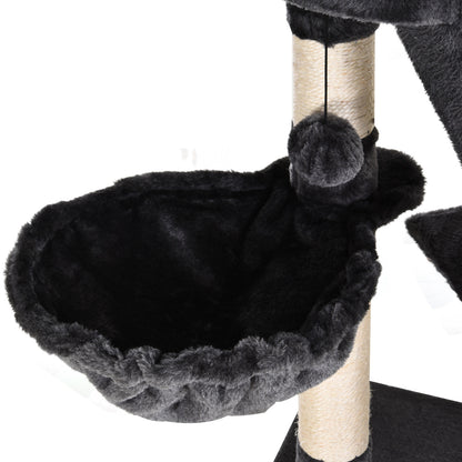 Nancy's Santa Ana Krabpaal - Kattenbed - XL - Speelboom - Klimboom - Pluche - Grijs