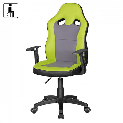 Nancy's Poteau Bureaustoel voor Kinderen - Draaistoel - Ergonomisch - Kinderstoel - Geel / Grijs / Zwart