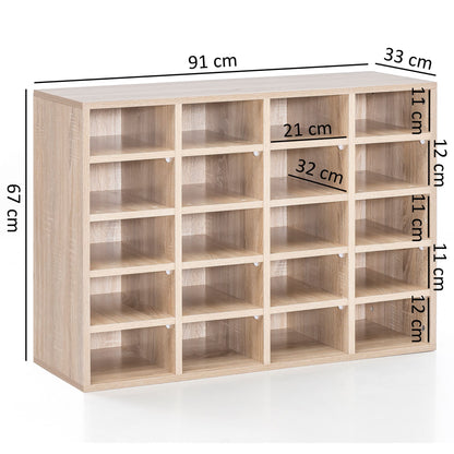 Nancy's Cortland Schoenenkast - 20 Paar Schoenen - Schoenenrek - Schoenen Organizer - Sonoma