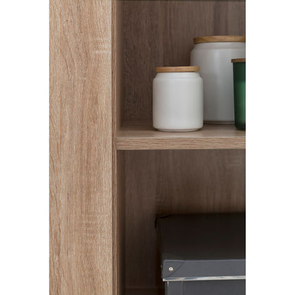Nancy's Alpena Dressoir - Ladekast - Gangkast - Opbergruimte - Lades - Bruin - Sonoma - Bewerkt Hout - Metaal - 107 x 79 x 35 cm