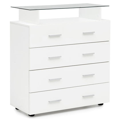 Nancy's Shiprock Chest of Drawers - Sideboard - Hallway Cabinet - Storage Cabinet - Cabinet with Drawers - White - 3 Drawers