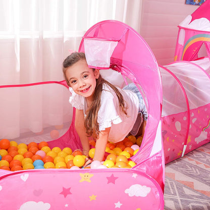 Nancy’s Forest Hill 3-in-1 Speeltent voor Kinderen - Speelhuis - Pop-up Speeltent - Indoor & Outdoor - Roze met Animaties