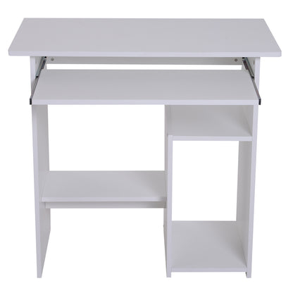 Nancy's Buffalo Bureau - Computertafel - Uitschuifbaar Tafelblad - Kantoortafel - PC-Tafel - Zwart - Bewerkt Hout