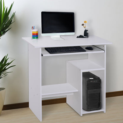 Nancy's Buffalo Bureau - Computertafel - Uitschuifbaar Tafelblad - Kantoortafel - PC-Tafel - Zwart - Bewerkt Hout
