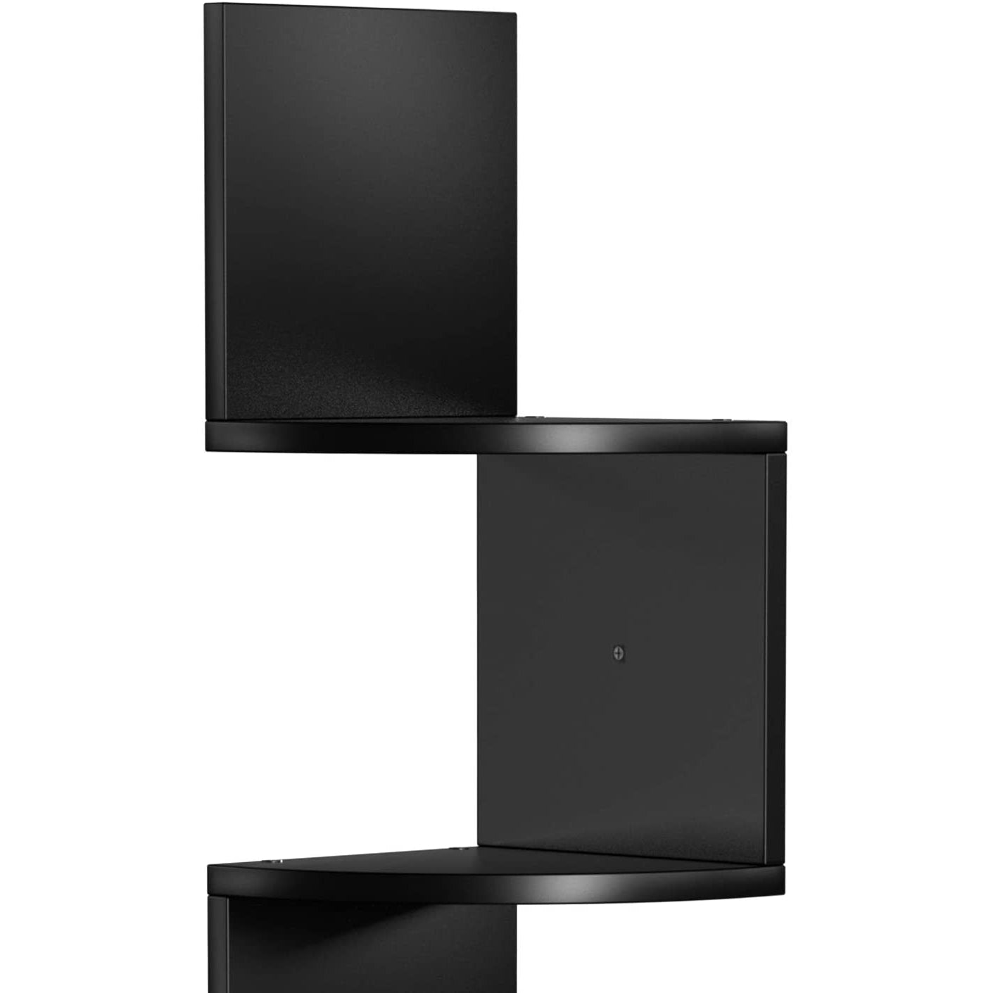 Nancy's Campden Boekenplank - Hoekplank - Wandplank - Zwart - Spaanplaat - ± 20 x 20 x 130 cm