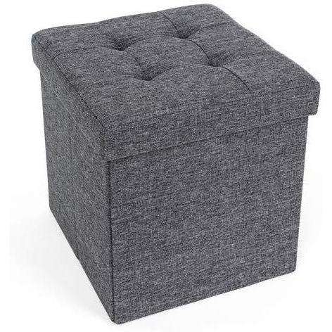 Nancy's Hocker - Hocker Met Opbergruimte - Hockers - Hockers En Poefen - Donkergrijs