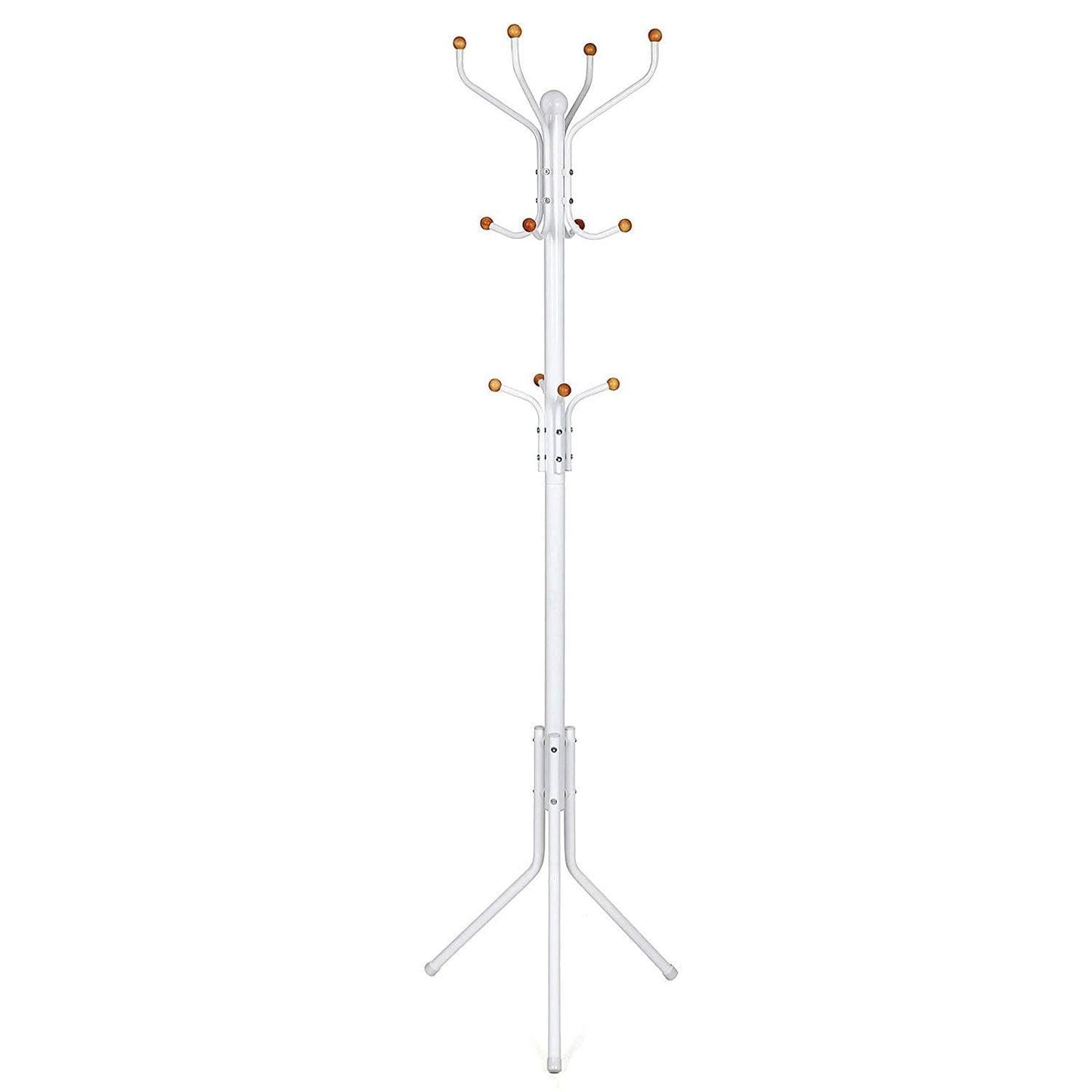 Nancy's Silvares Staande Kapstok - Garderobe - Wit - Staal