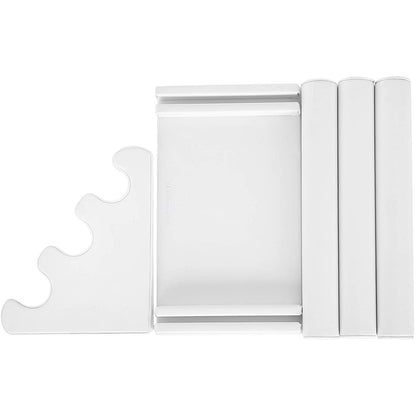 Présentoir à bijoux Fournier de Nancy - Présentoir à bijoux - 3 niveaux - PVC - MDF - Blanc - 30 x 8 x 17,5 cm