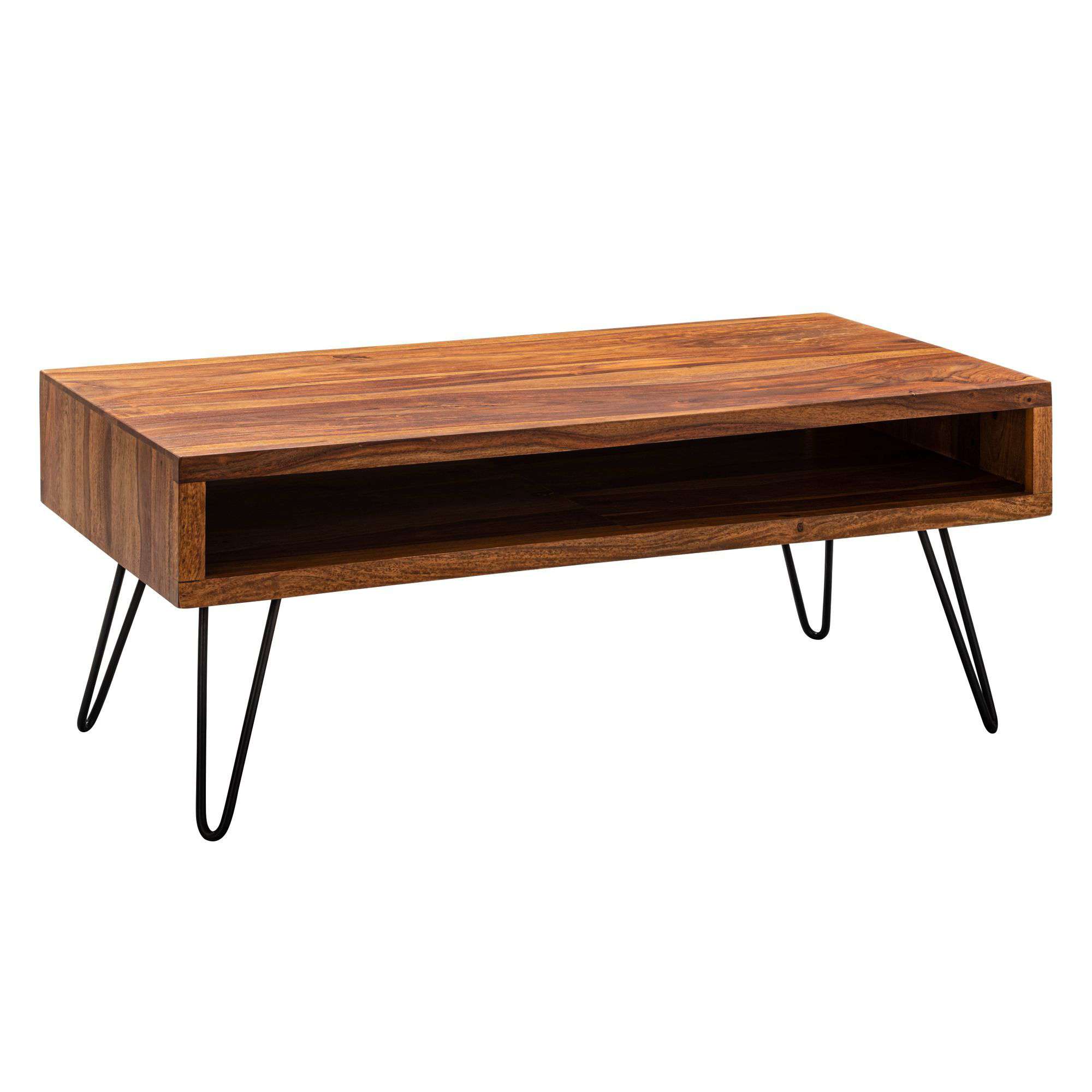 Nancy's Industrial Coffee Table - Sheesham wood - Coffee table - Side table - Coffee tables - 100 x 50 x 40 cm