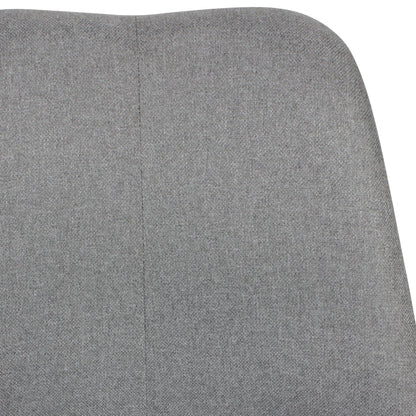 Nancy's Ecorse Office Chair - Swivel Bucket Chair - Swivel Chair - Fabric - Light Gray
