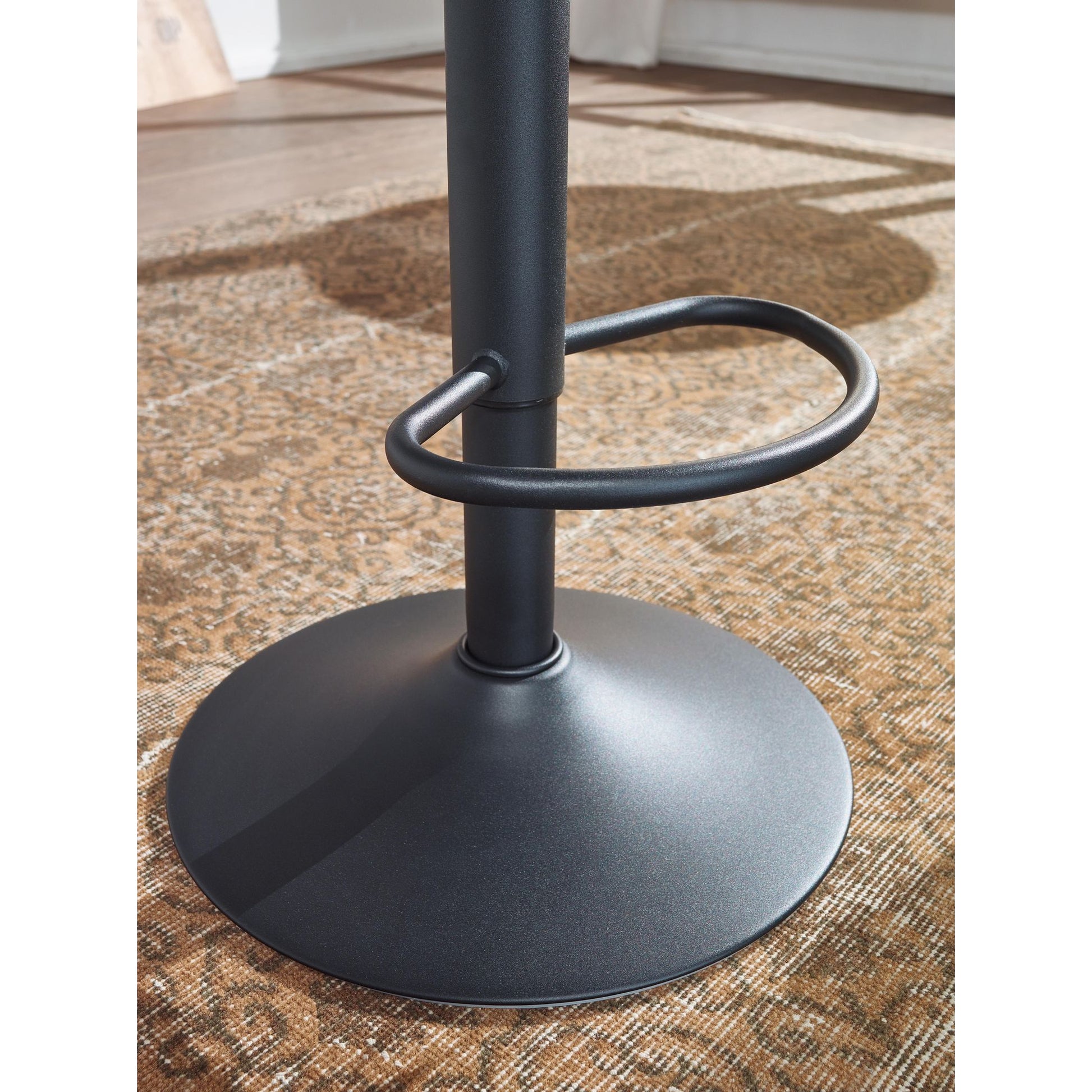 Nancy's Auburn Barkruk - Kruk - Barstoel - In hoogte verstelbaar - Zwart - Staal - Ø 40 - 58-79 cm