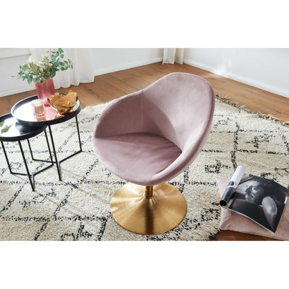 Nancy's Sherman Lounge Chair - Fauteuil Relax - Fauteuil - Chaise de bureau - Chaise baquet - Velours - Rose